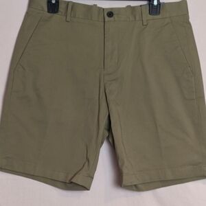 Perry Ellis Tan Water Repellant Spill Resistant Shorts size 32x9